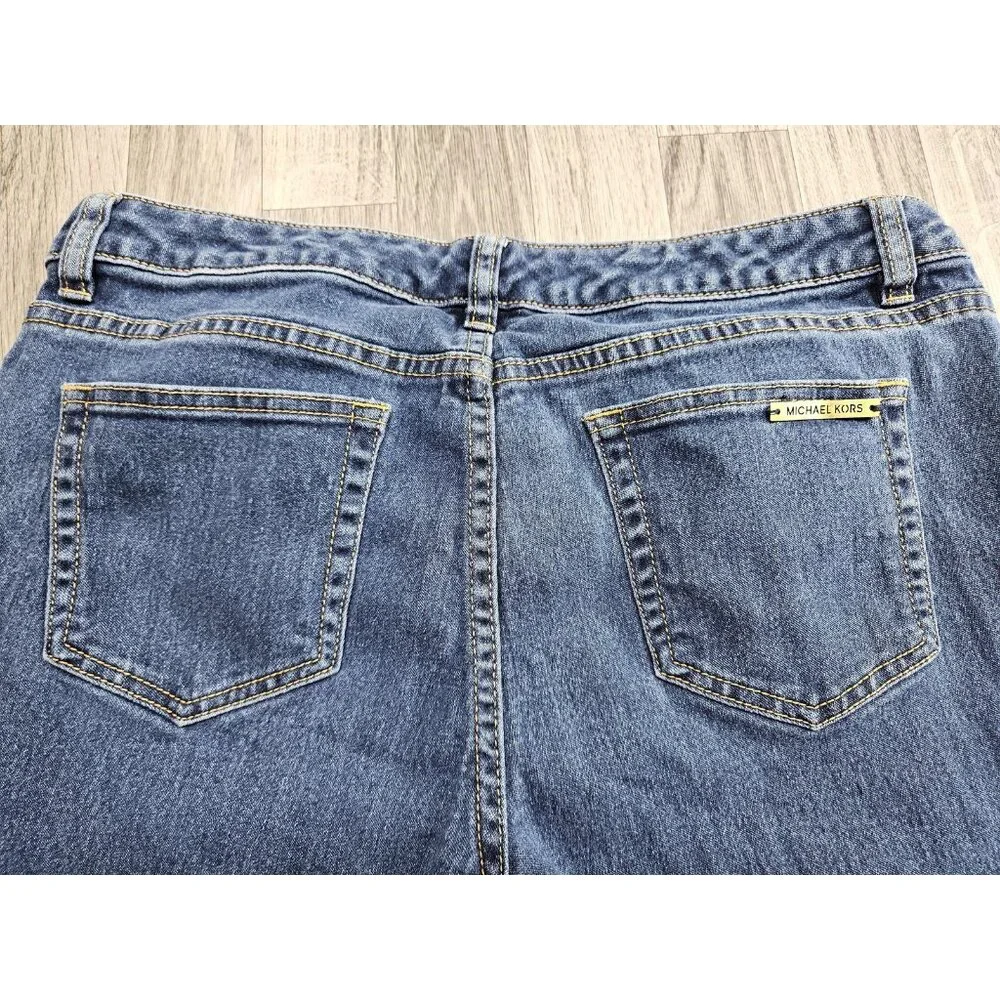 Michael‎ Kors Jeans Womens 10 Blue Skinny Denim Pants Stretch Classic Style